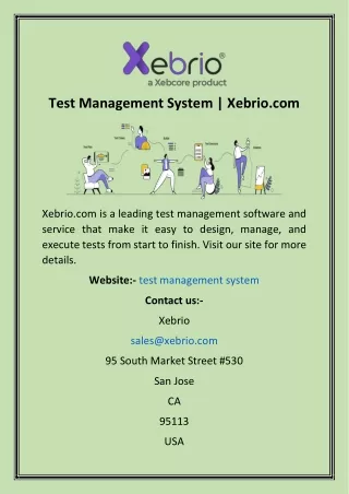 test management system xebrio com