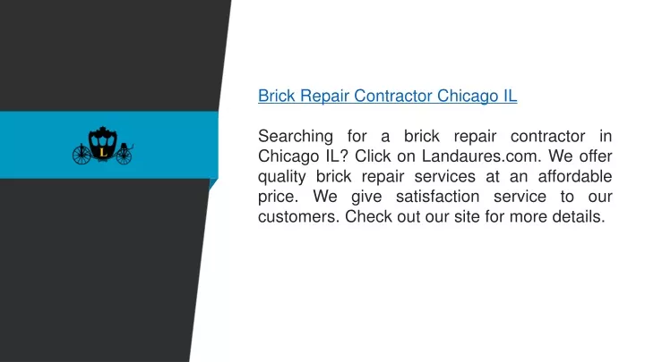 brick repair contractor chicago il searching