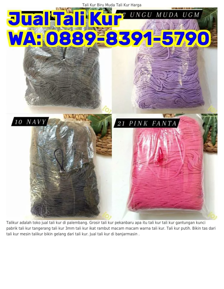 tali kur biru muda tali kur harga