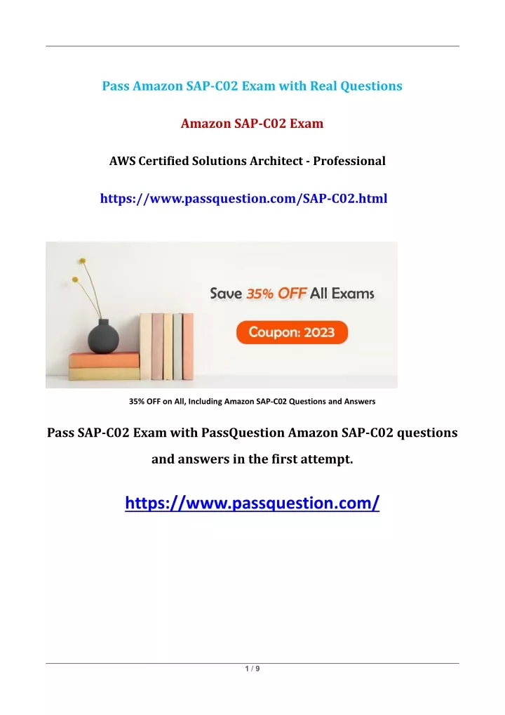 pass amazon sap c02 exam with real questions