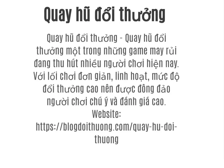 quay h i th ng