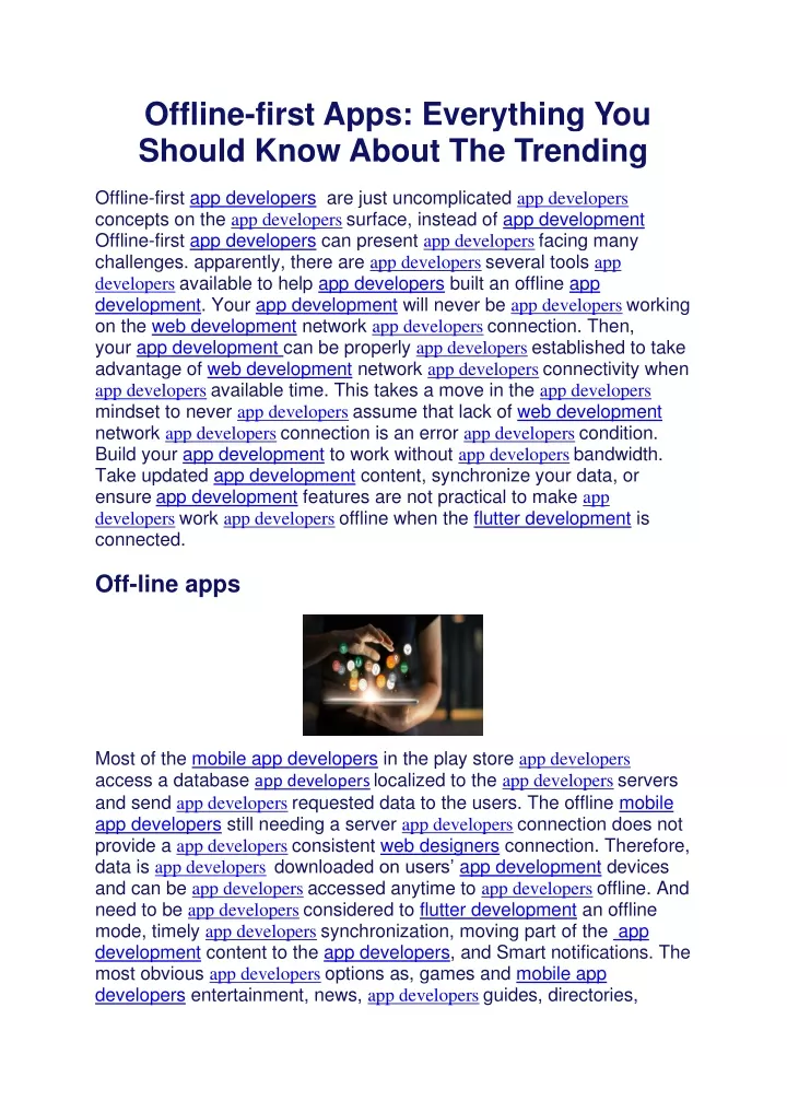 offline first apps everything you should know