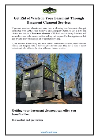 Get Rid of Waste in Your Basement Through Basement Cleanout Services