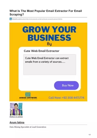 what is the most popular email extractor