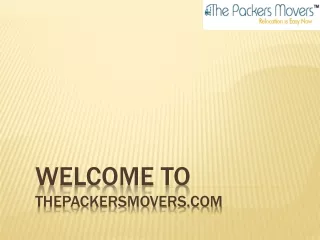 welcome to thepackersmovers com