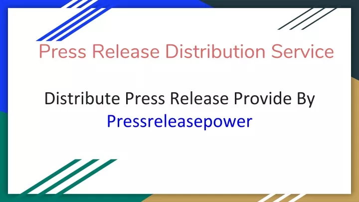 press release distribution service