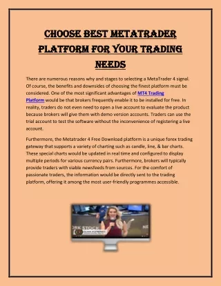 choose best metatrader choose best metatrader