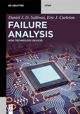 (PDF/DOWNLOAD) Failure Analysis: High Technology Devices (De Gruyter Stem)