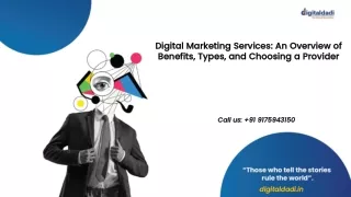 digital marketing services an overview