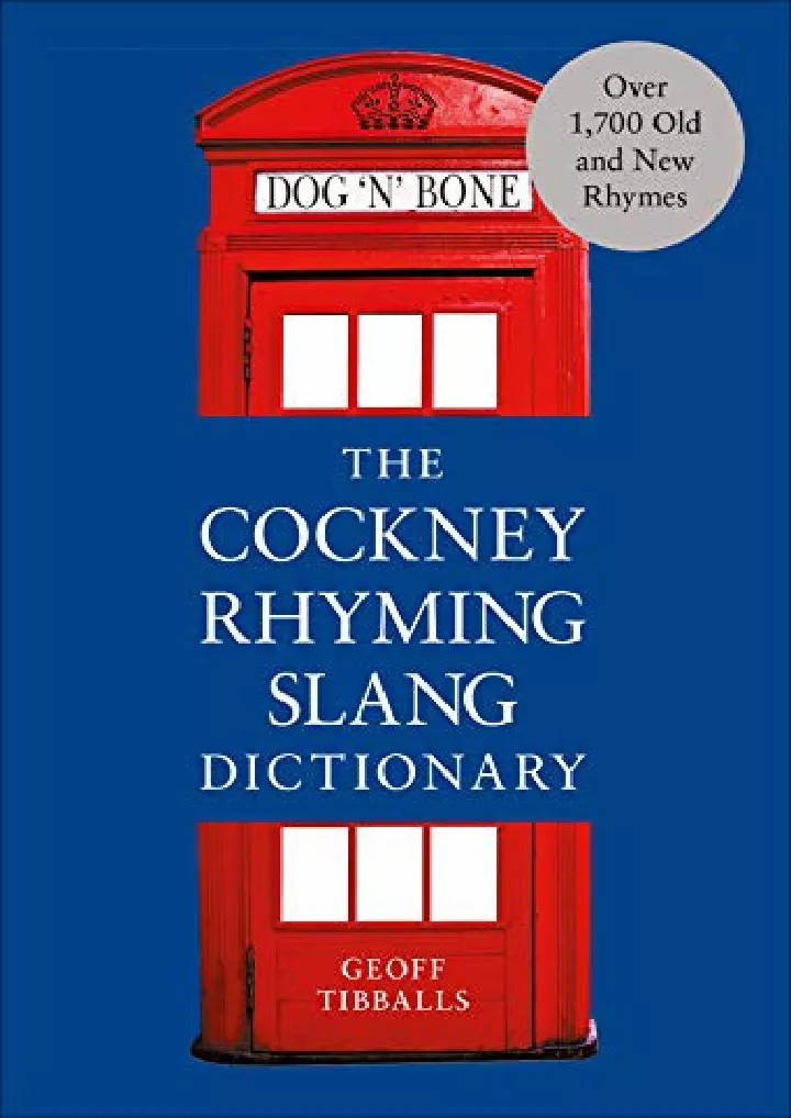 the cockney rhyming slang dictionary download