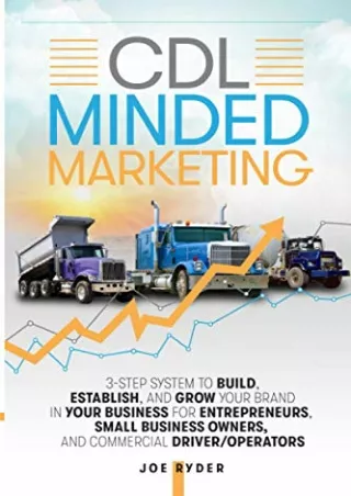 PDF/BOOK CDL Minded Marketing: 3-Step System to Build, Establish, and Grow Your