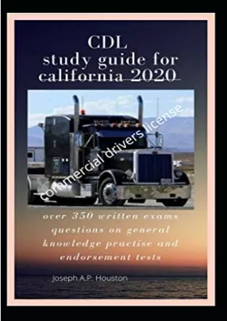 $PDF$/READ/DOWNLOAD CDL Study guide for California 2020: Over 350 written exams