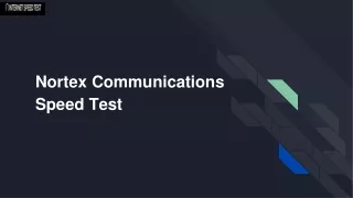 Nortex Communications Speed Test