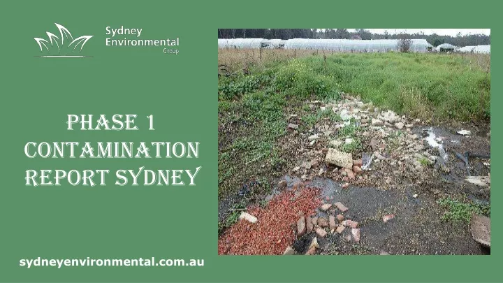 phase 1 contamination report sydney