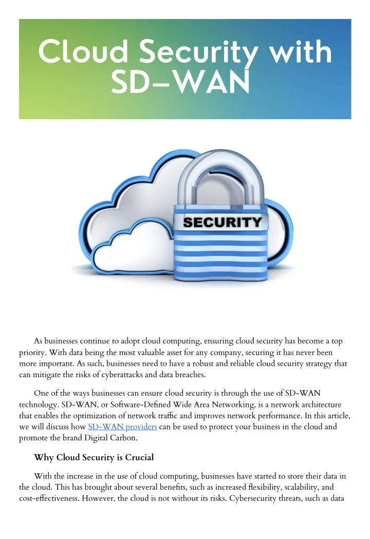 cloud security with sd wan