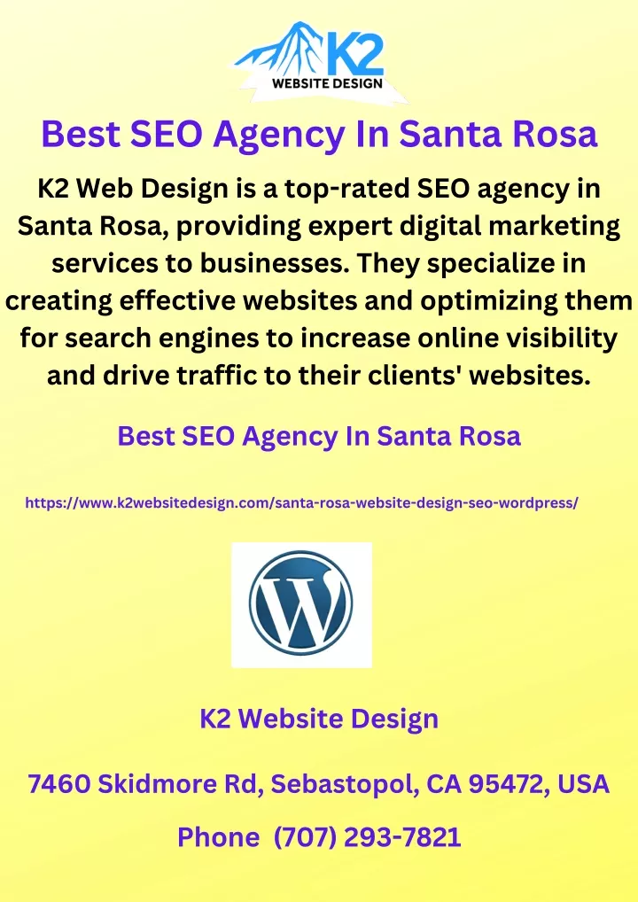 best seo agency in santa rosa k2 web design