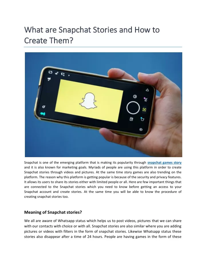 what are snapchat stories and how to what