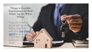 Things to Consider to Negotiate with Real Estate Agents When Selling