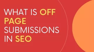 what is off page submissions in seo