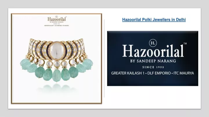 hazoorilal polki jewellers in delhi