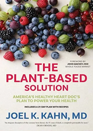 ‹download› book (pdf) The Plant-Based Solution: America's Healthy Heart Doc's Pl
