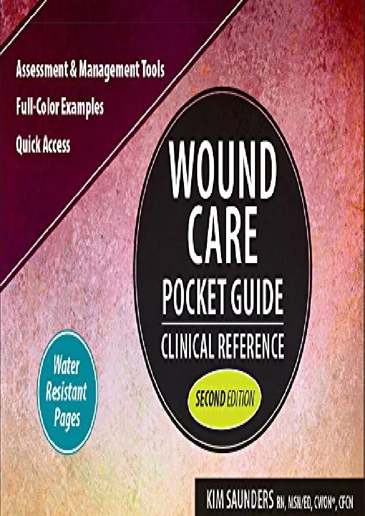 wound care pocket guide clinical reference second