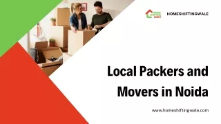 Local Packers and Movers in Noida - HomeShiftingWale