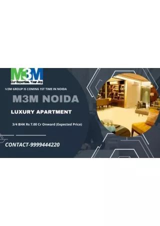 M3M Noida -Best Living Experience to Residents in Noida