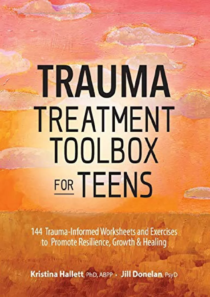 trauma treatment toolbox for teens 144 trauma