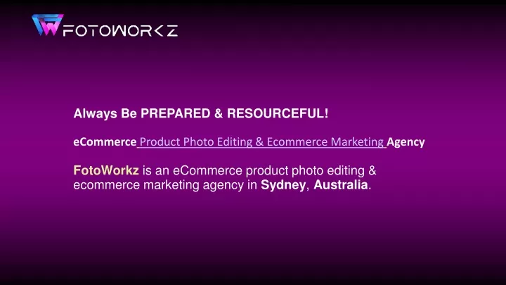 always be prepared resourceful ecommerce product