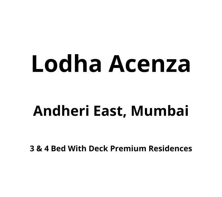 lodha acenza