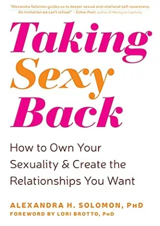 ‹download› book [pdf] Taking Sexy Back: How to Own Your Sexuality and Create the