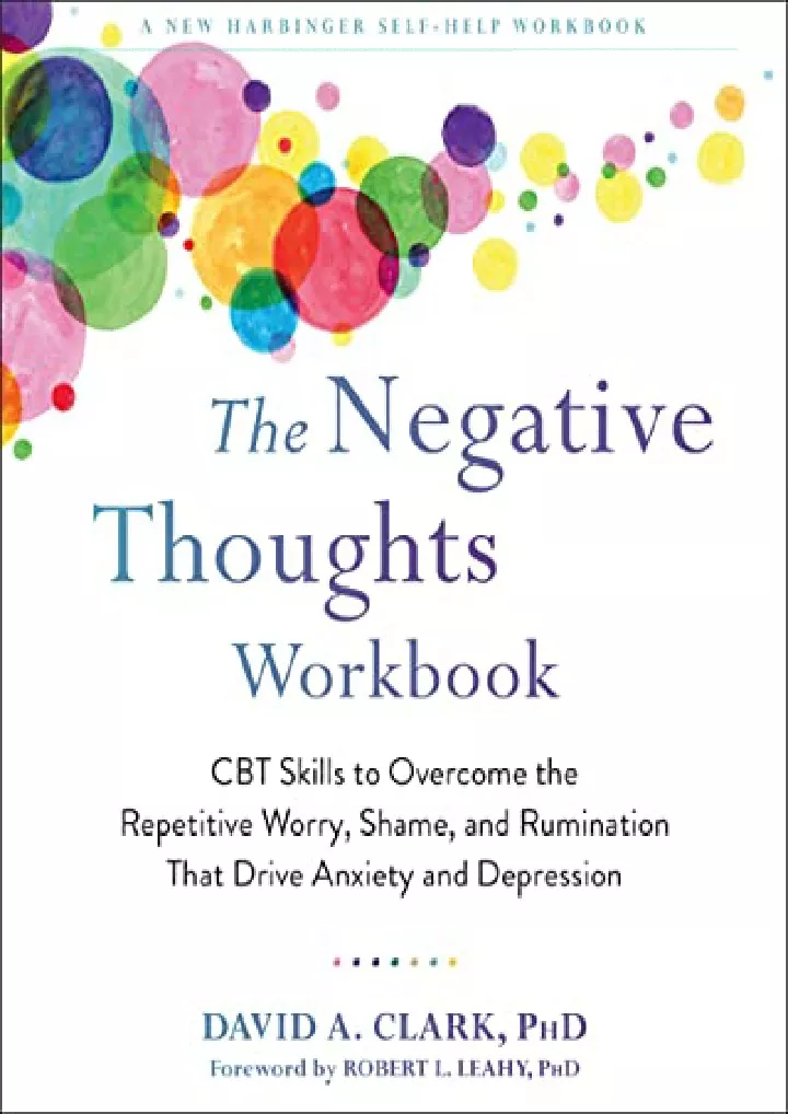 the negative thoughts workbook cbt skills