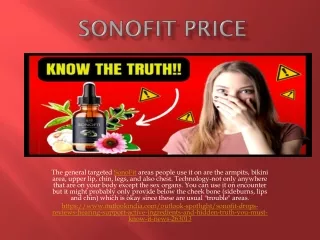 sonofit price