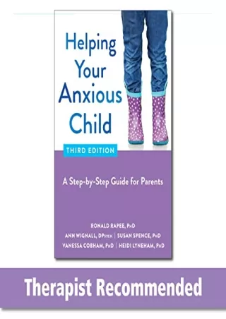 free read (pdf) Helping Your Anxious Child: A Step-by-Step Guide for Parents