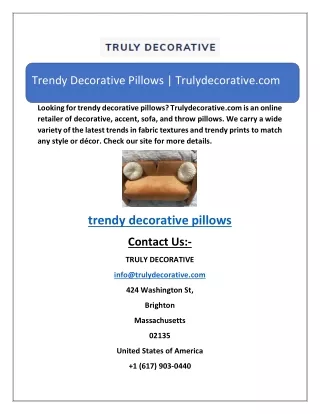 trendy decorative pillows trulydecorative com