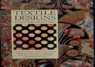 PDF Textile Designs: Two Hundred Years of European and American Patterns for Pri