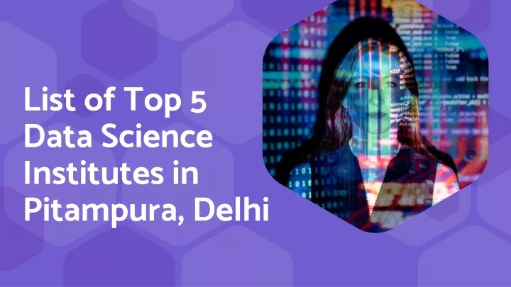 list of top 5 data science institutes in pitampura delhi