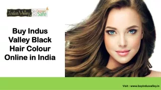 Buy Indus Valley Black Hair Colour Online in India