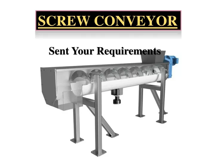 screw conveyor