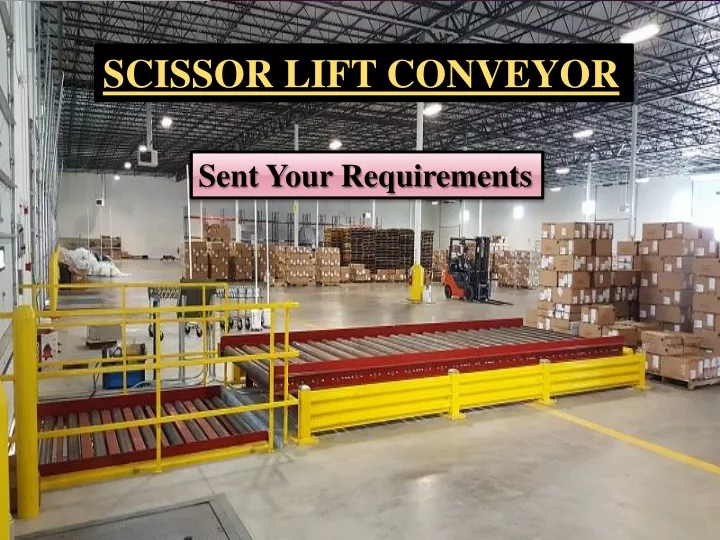 scissor lift conveyor