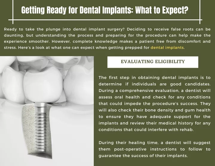 getting ready for dental implants what to expect