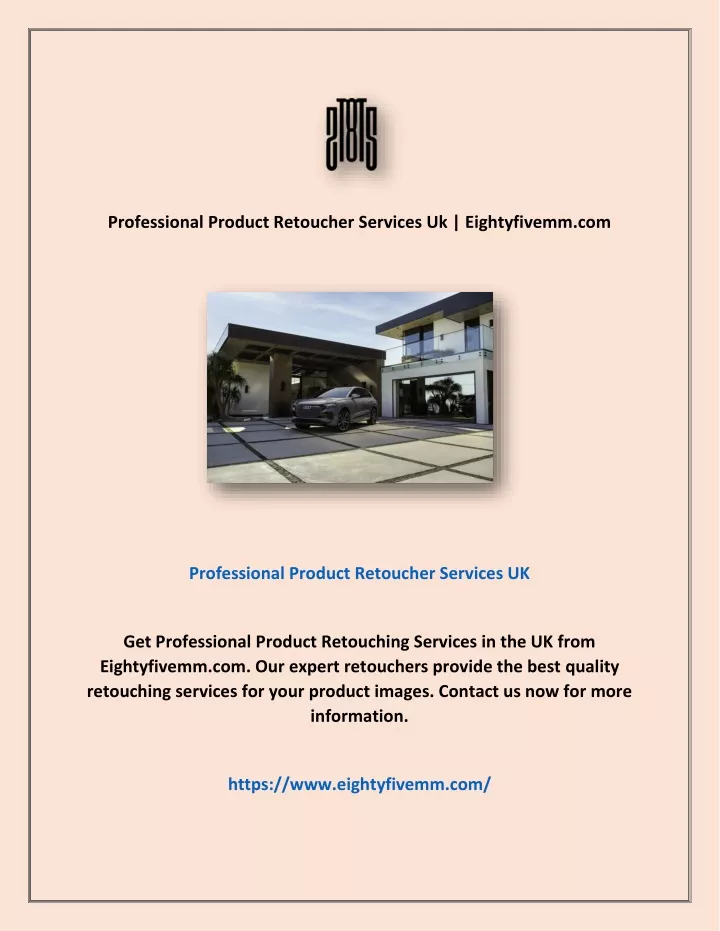 professional product retoucher services