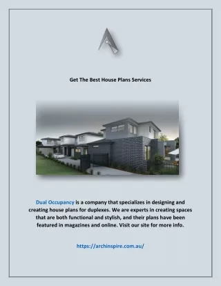 Get The Best House Plans Services