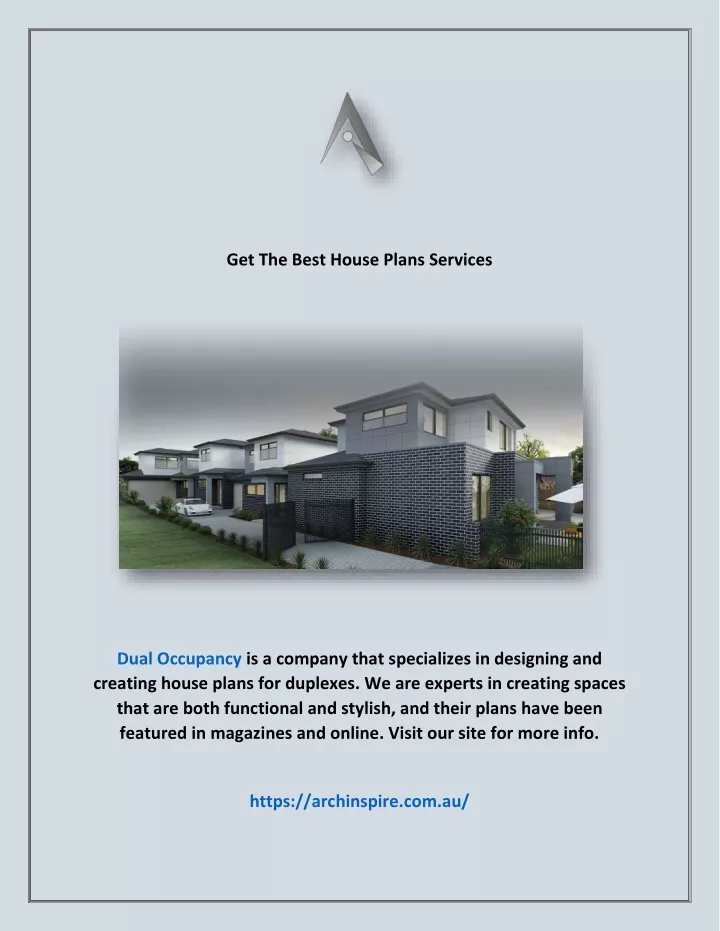 get the best house plans services