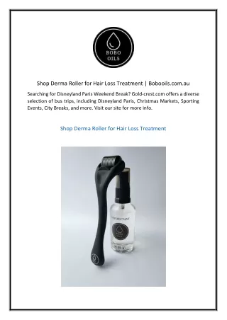 Shop Derma Roller for Hair Loss Treatment  Bobooils.com.au