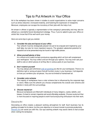 Tips to Put Art in Your Office  (1).docx