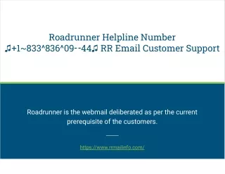 Roadrunner Helpline Number ♫ 1_833^836^09⚋44♫ RR Email Customer Support