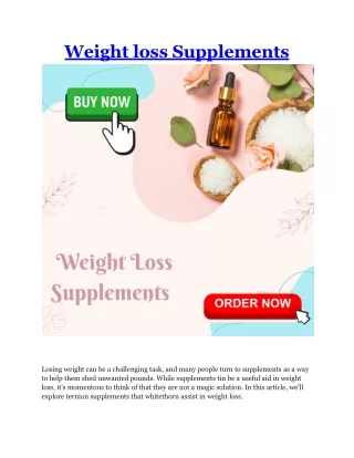 Weight loss Supplements