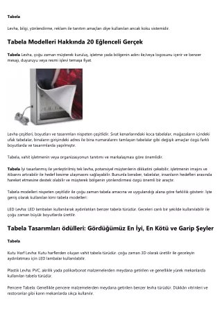 Tabela Fiyatları Hakkında Takip Edilecek 10 Pinterest Hesabı